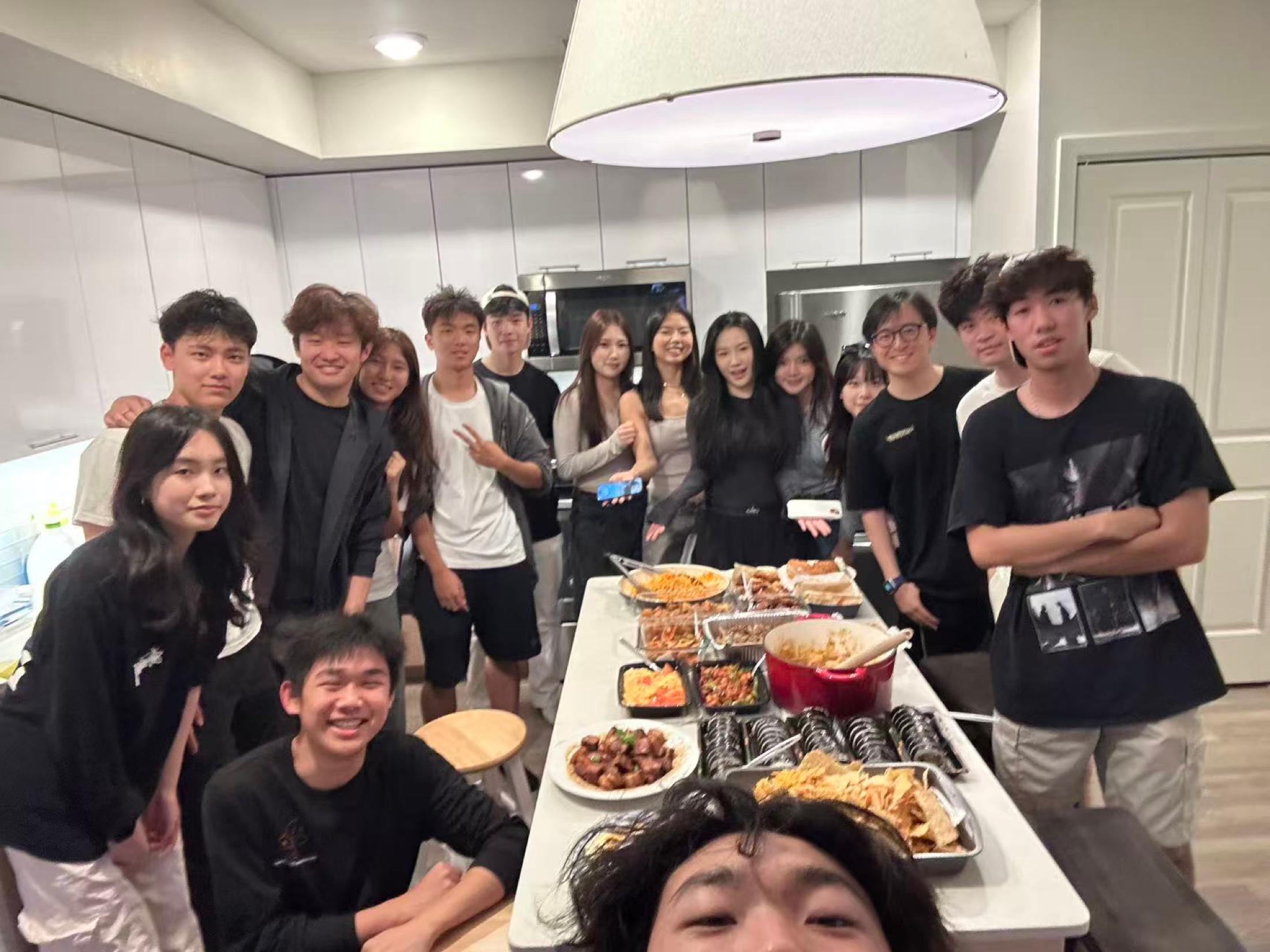 MCSA members celebrating Lunar New Year around a dinner table