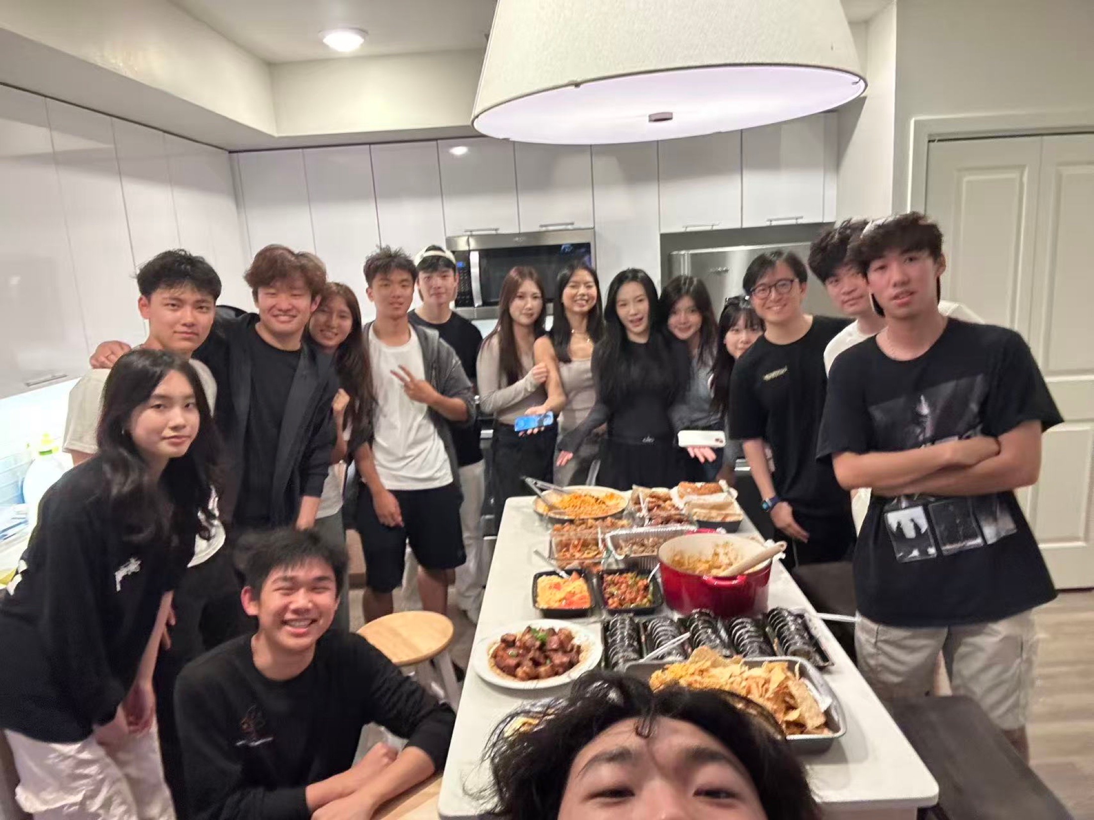 MCSA members celebrating Lunar New Year around a dinner table