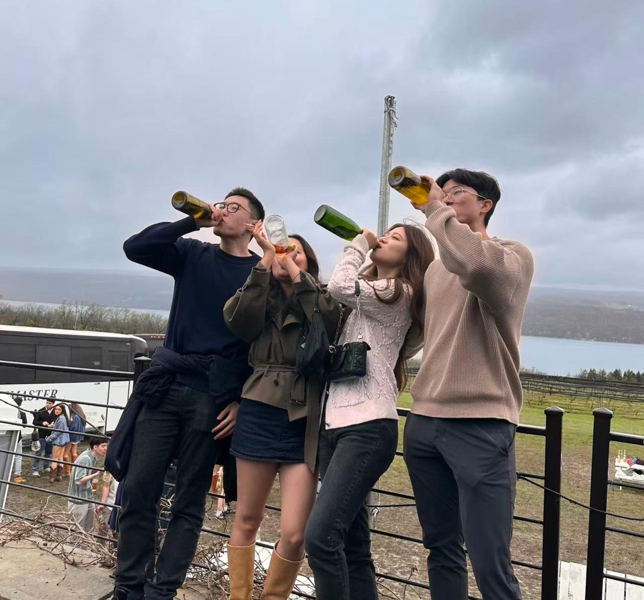 Members posing during the spring outing